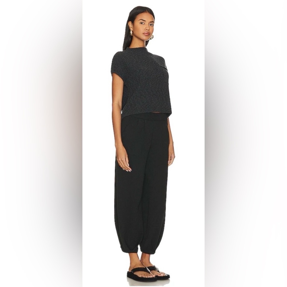 Free People Freya Sweater Set in Black Charcoal Combo - Picture 2 of 9